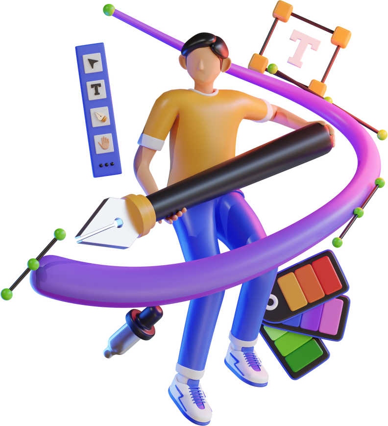 Graphic Designer 3D Illustration